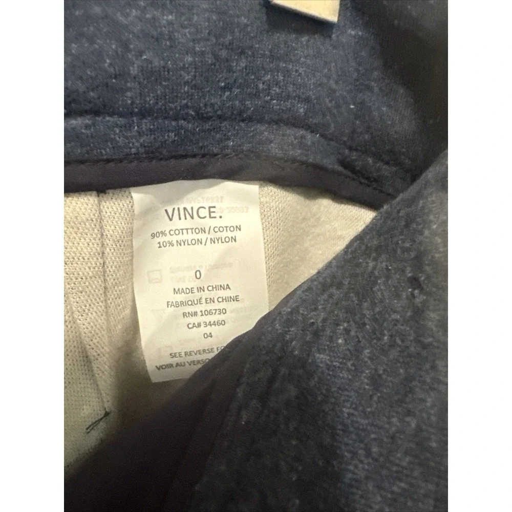 Vince Women's Size 0 Tapered Ankle Pants Gray Stretch Equestrian Style - Picture 5 of 5